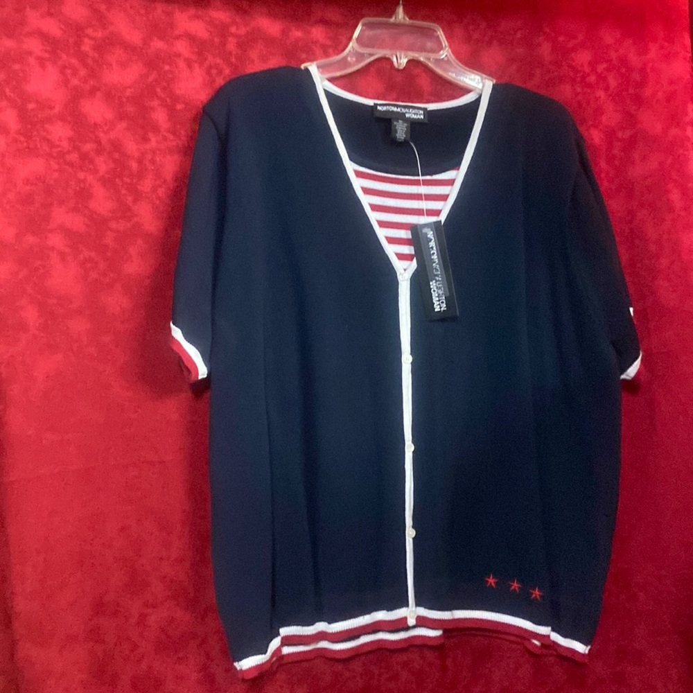 Nortonmcnaughton woman sweater short sleeve (F)